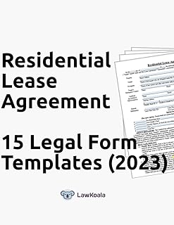 Residential Lease Agreement - 15 Legal Form Templates (2023)