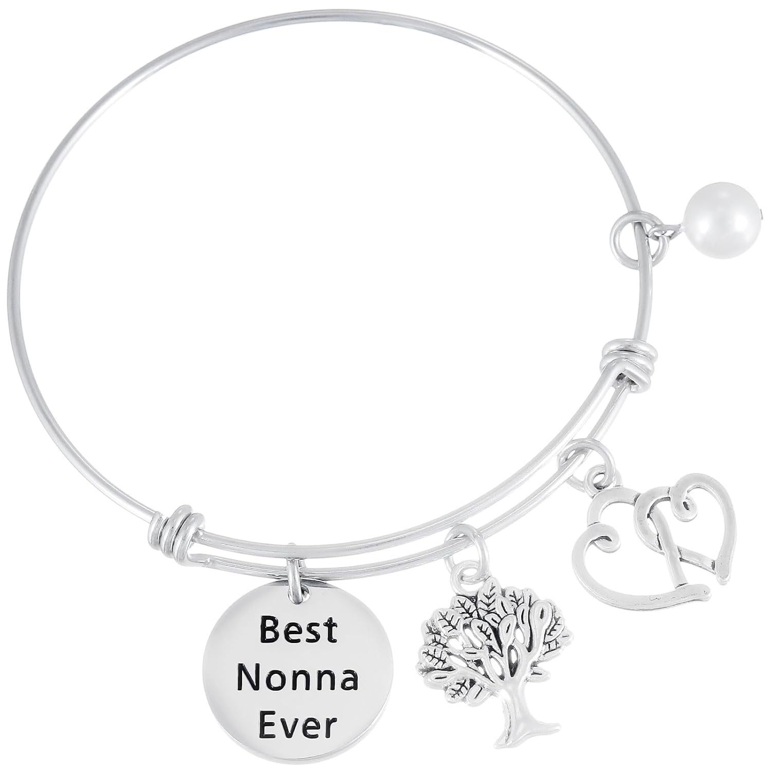 Kivosliviz Nonna Gifts Grandma Bracelet Nonna Jewelry Women Best Nonno Ever Nonna Bracelet