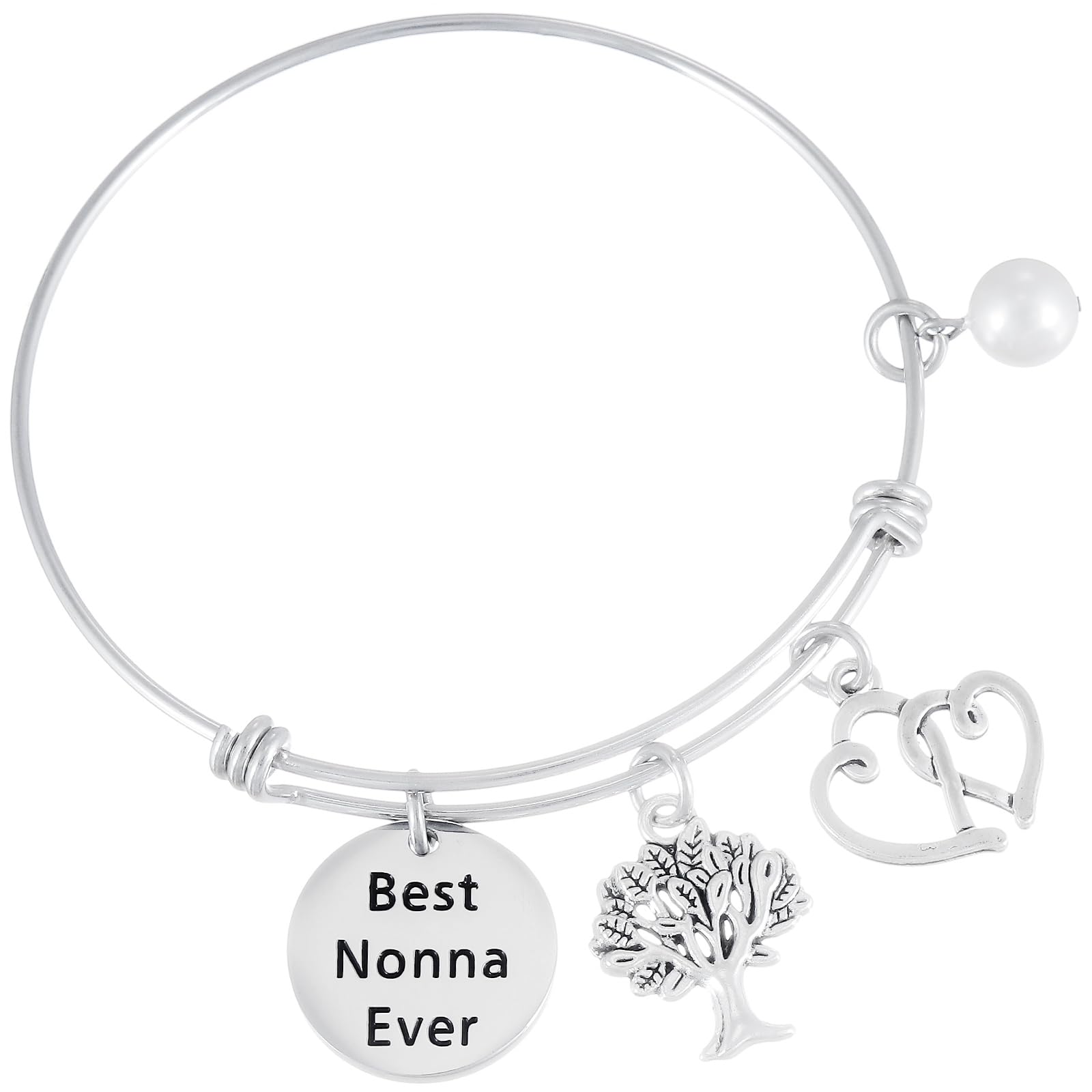 Kivosliviz Nonna Gifts Grandma Bracelet Nonna Jewelry Women Best Nonno Ever Nonna Bracelet