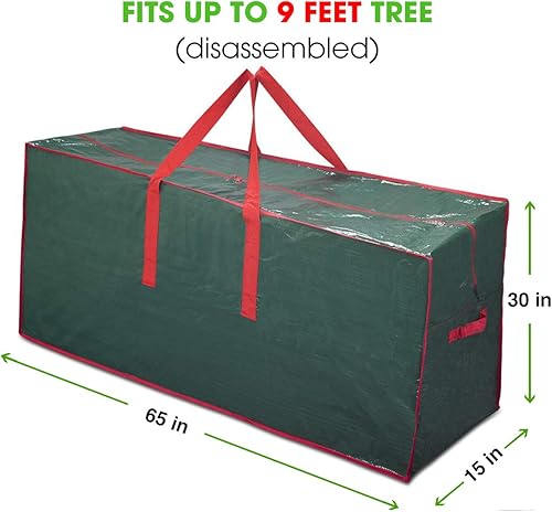 Miniatura 23 de ProPik Bolsa de almacenamiento para árbol de Navidad Se adapta a árboles desmontados de hasta 7 pies de alto Estuche de almacenamiento de árbol