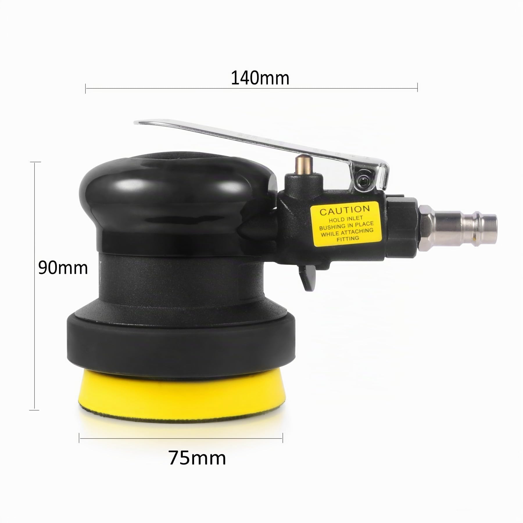 Lijadora excéntrica de aire comprimido de 75 mm (3"), 10000 RPM, profesional, minilijadora de aire comprimido, máquina pulidora para coche, muebles, madera