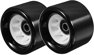 BESPORTBLE 2 Pçs Placa De Roda De Longboard Ao Ar Livre Roda Chique Quatro Rodas Roda De Longboard Roda De Placa Ao Ar Livre Longboard Placa De Skate De Linha Dupla Redonda Interna E