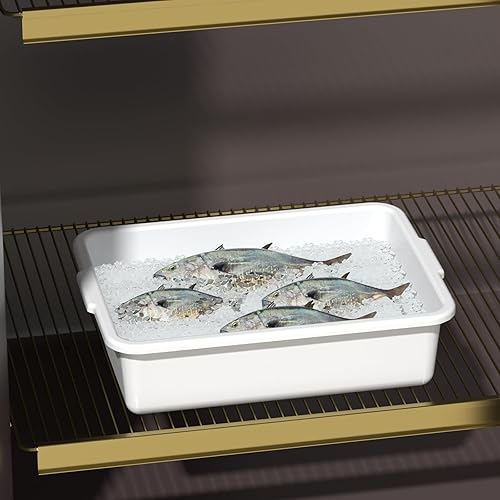 Miniatura 4 de Readsky Caja de autobús plástica comercial de 8 litros, 5 paquetes de tuberías plásticas del autobús del restaurante