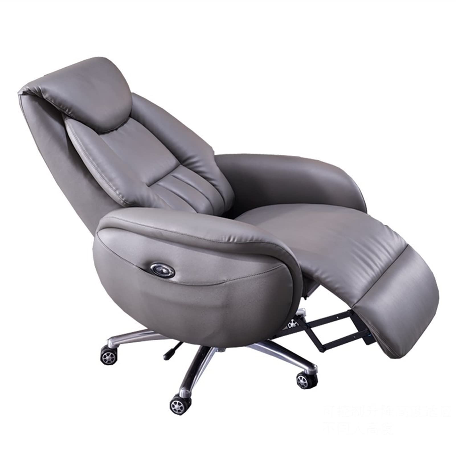IIPOSAQQ High Back Leather Executive Office Chair Adjustable Swivel Electric Reclining Boss Chair Ergonomic Computer Chair Desk Chair