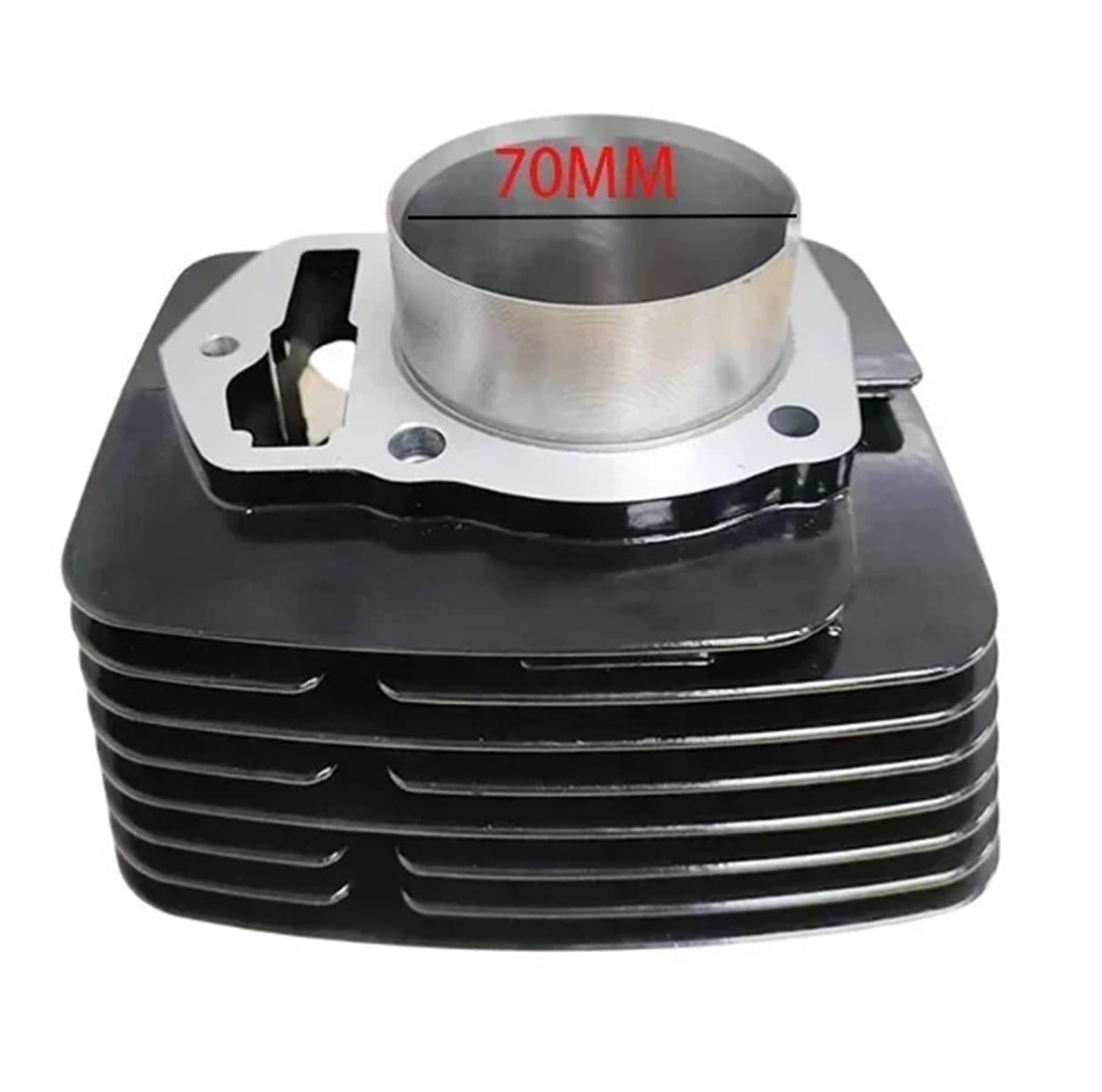 Kit De Extremo Superior Pistón Cilindro Diámetro 70mm, Junta Apta Compatible con ZONGSHEN CBB250 CBB 250 WELS 250cc Dirt Pit Bike ATV Grupo de cilindros Pistón Kit