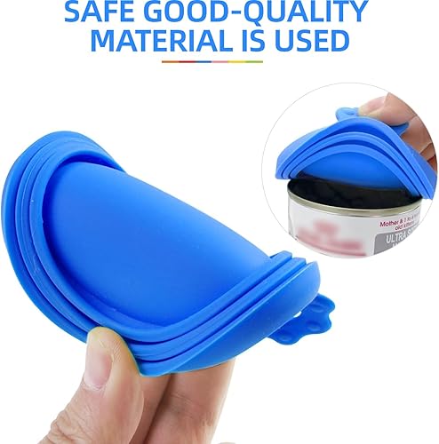 Miniatura 7 de Paquete de 3 tapas universales para latas de alimentos para mascotas, tapas seguras/de silicona para latas de comida para perros y gatos