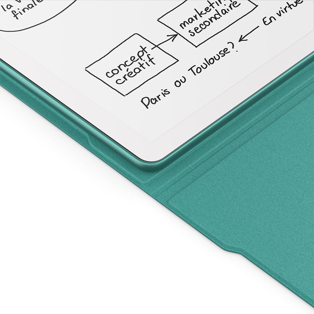 Nouvel étui à rabat avec système d'attache aimanté pour Amazon Kindle Scribe | Étui de protection élégant | Cuir premium