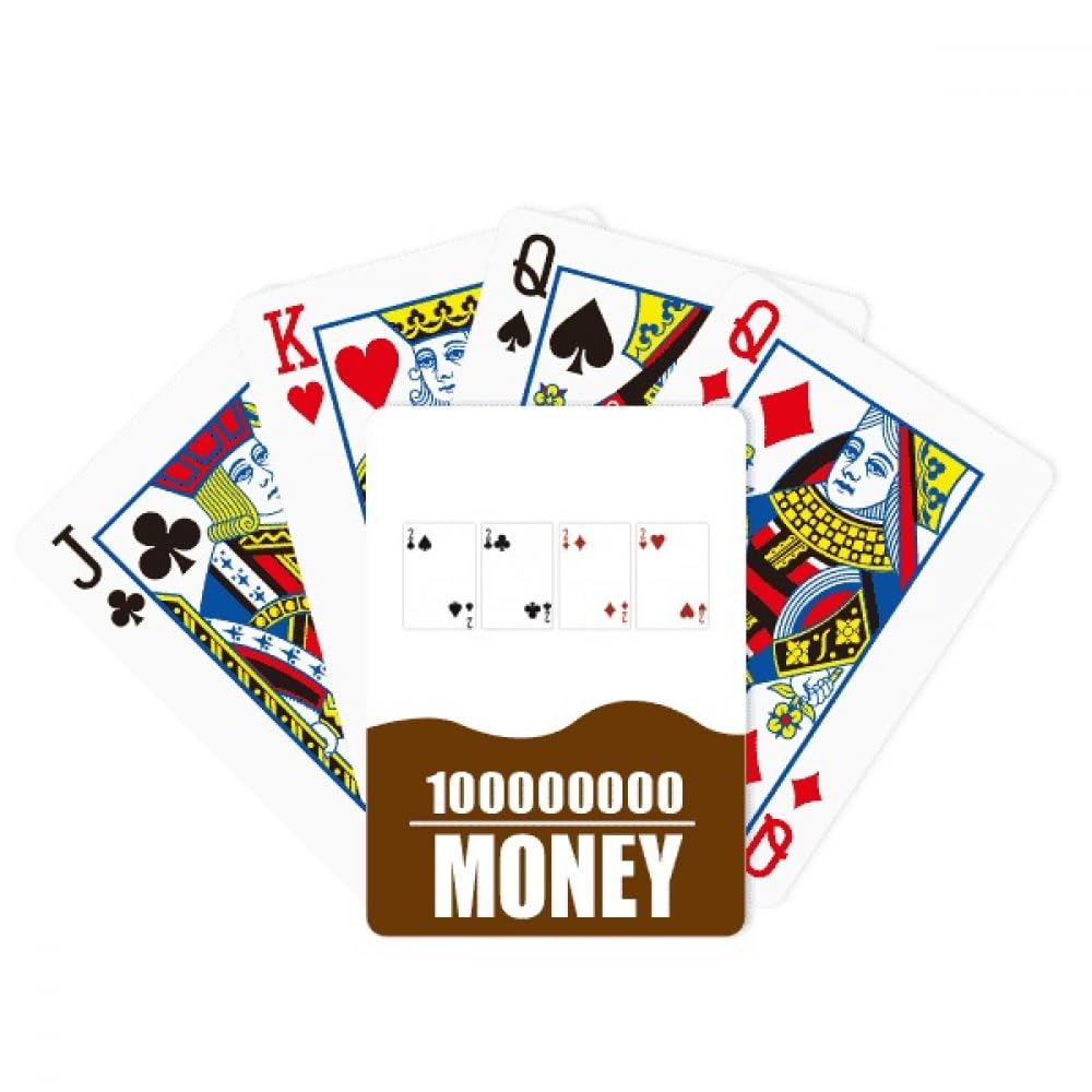 2 heart spade club pattern Poker Playing Card Funny Hand Game