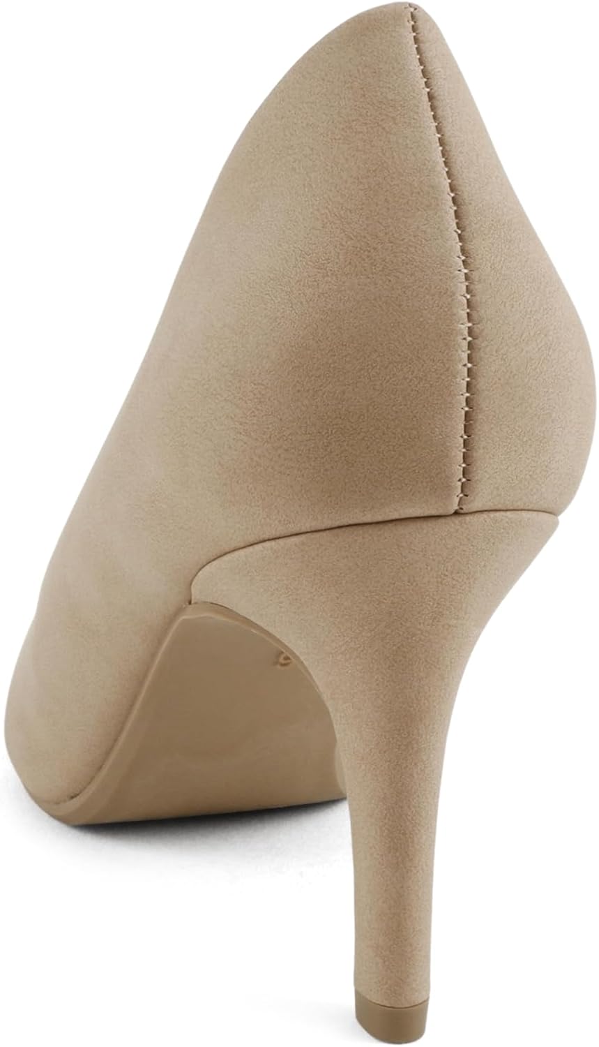 CITYCLASSIFIED Capri ~ Women Pointed Toe High Heel Pump with Cushioned Footbed