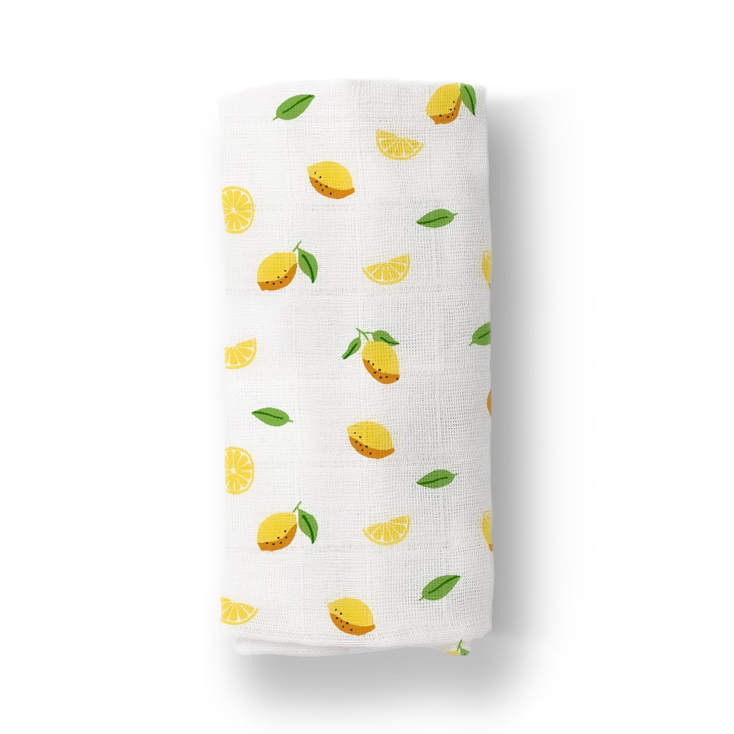 MOM'S HOME Organic Cotton Baby Muslin Swaddle | 100X100 cm | 0-12 Months | Pack of 1 | Lemon-image-36