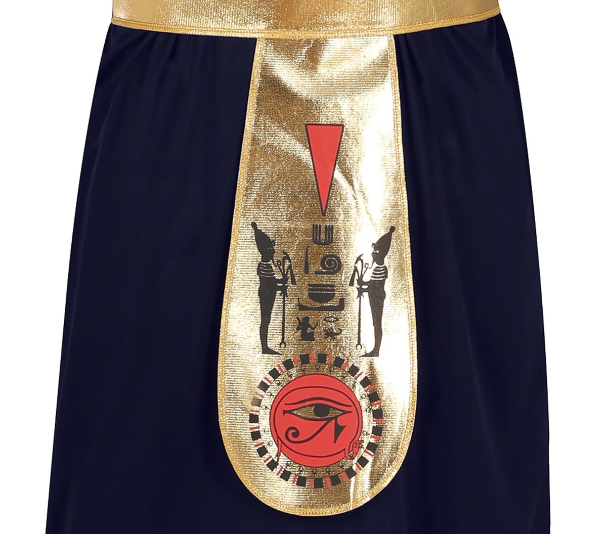 FIESTAS GUIRCA Mighty Pharaoh King of Egypt Mens Fancy Dress Costume - Black & Gold Egyptian Toga Fancy Dress Men Size M 38-40 - Image 4