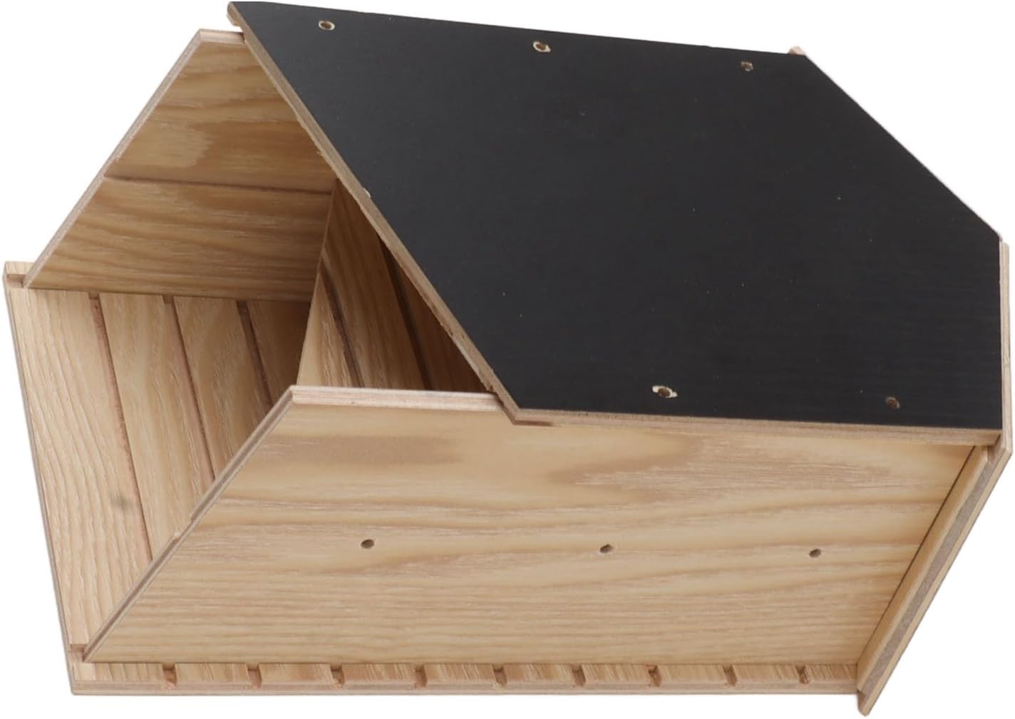 GLOGLOW Wooden Bat House, Double Chamber Windproof Bat Box Shelter for Outdoor Garden Patio Yard Easy for Bats to Land and