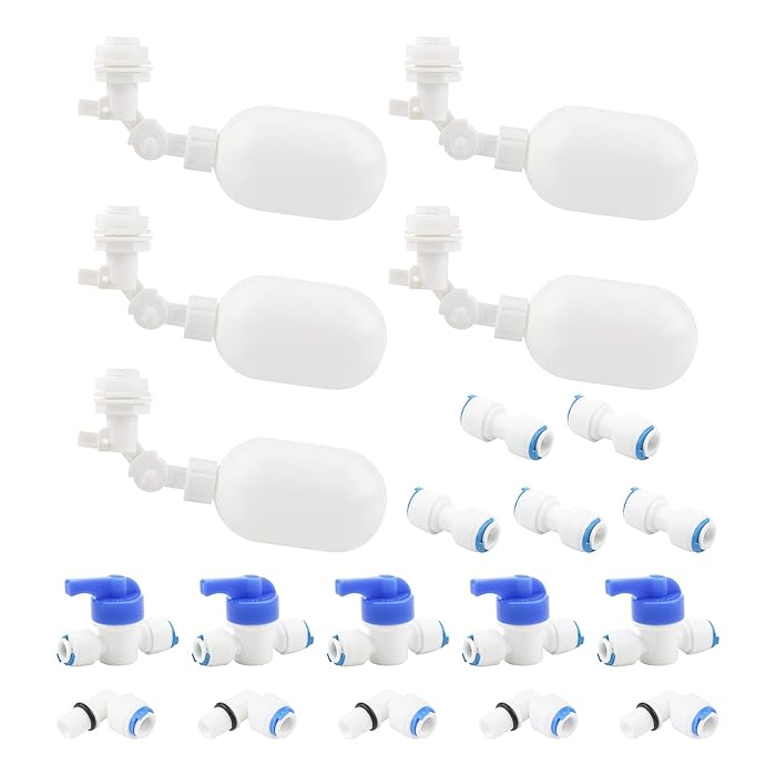 Buy Newzoll 20Pcs Float Valve Kit, 1/4 Inch Plastic Adjustable Water