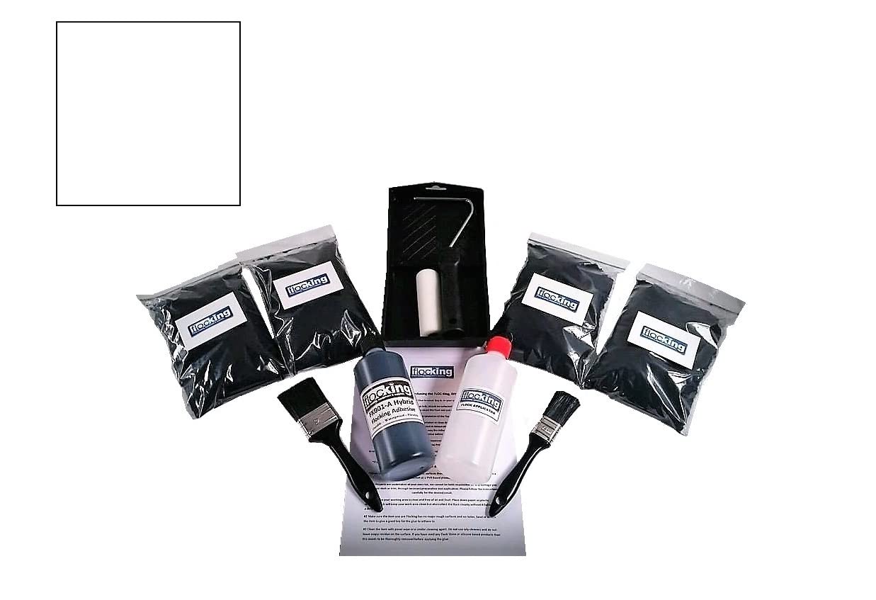 Kit de flocado blanco óptico para manualidades con cobertura de 4 m²