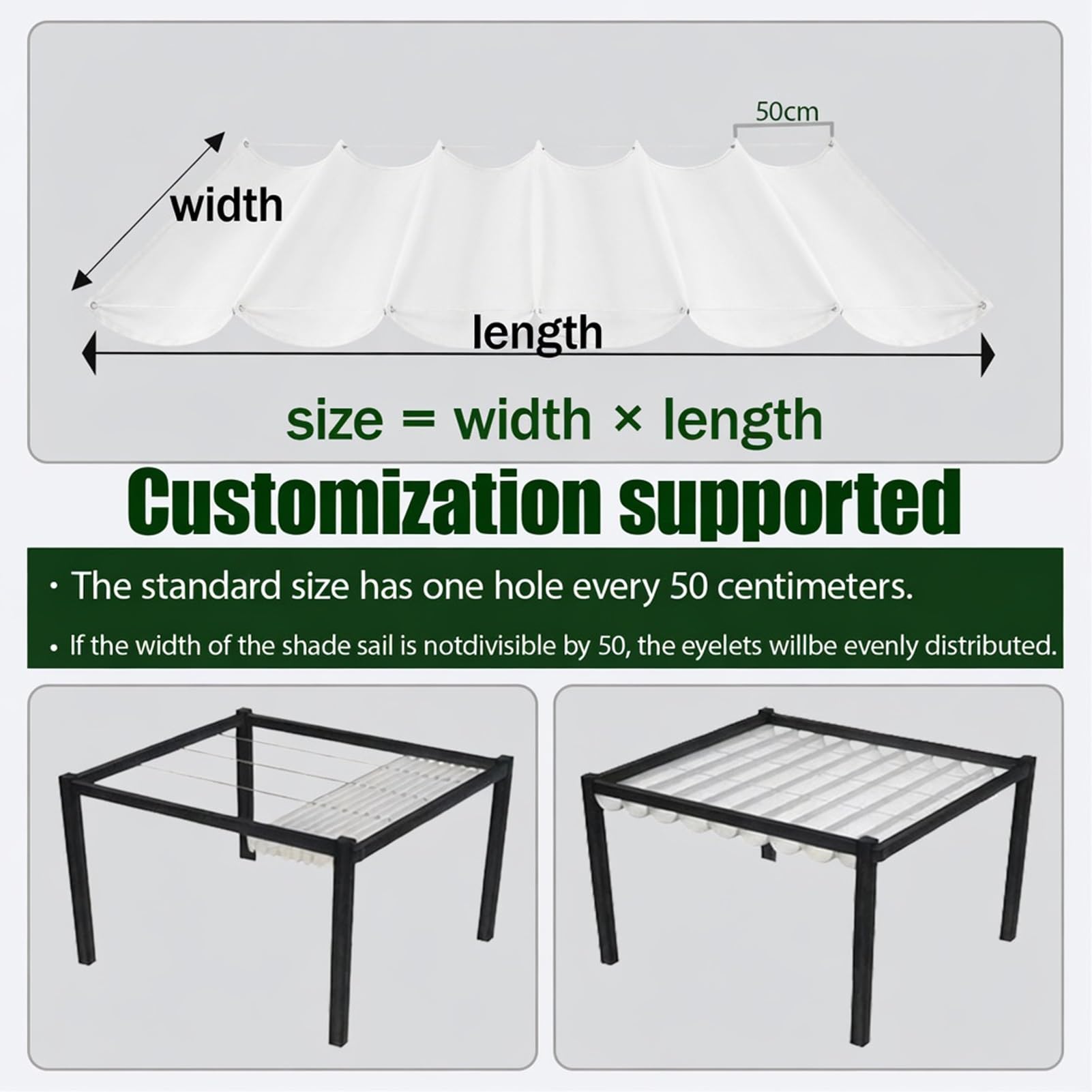 Einziehbar Welle Sonnensegel 1.7 x 2.5 m Einstellbar Verstellbar Markisenstoff Segel Sonnenschutz, Windschutz Schattiernetz für Terrasse-Garten-Rasen, Weiß