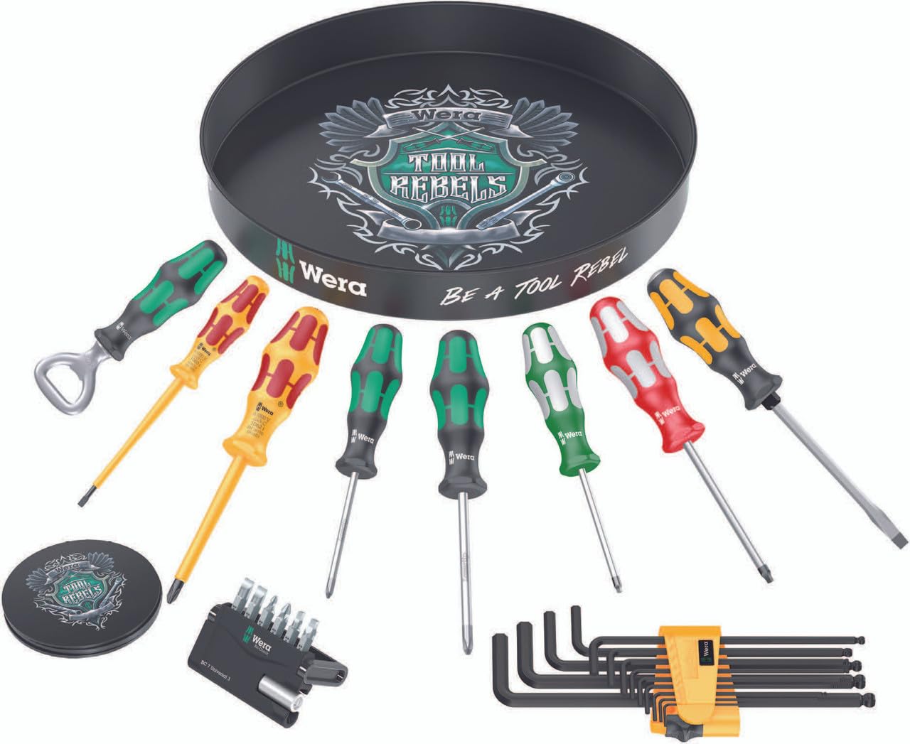 Wera - 05300300001 - Okrągły śrubokręt, 28 sztuk