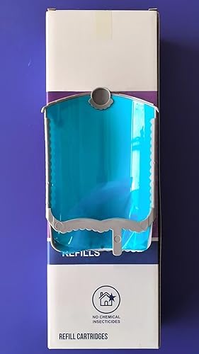 Vista 6 de Juego de 8 cartuchos de repuesto compatibles con Zevo M364, repuesto sólo compatible con Zevo Plug-in Light M364A y Max, azul