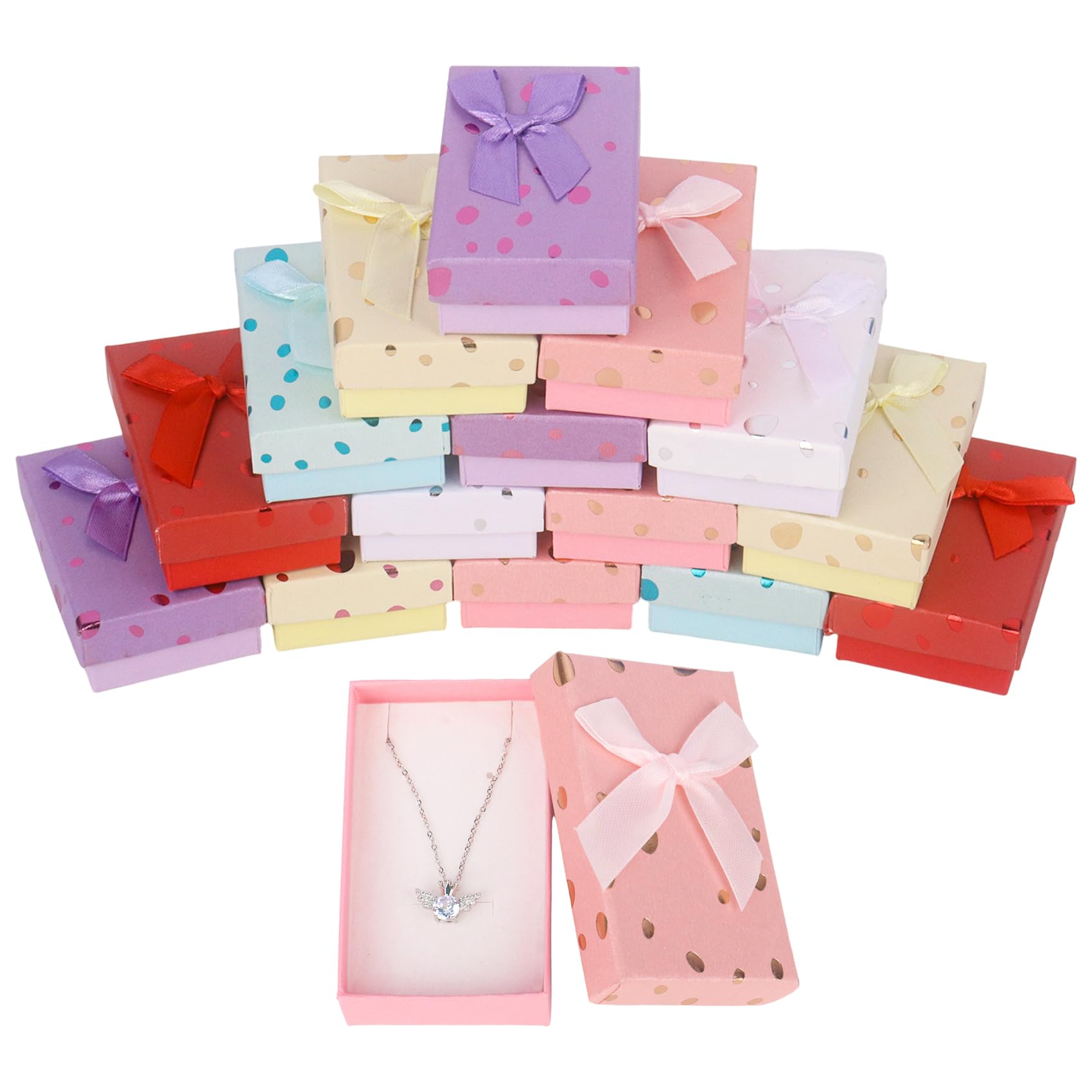 Boîtes cadeaux pour boucles d'oreilles Nideen : protégez vos bijoux avec style en lot de 24