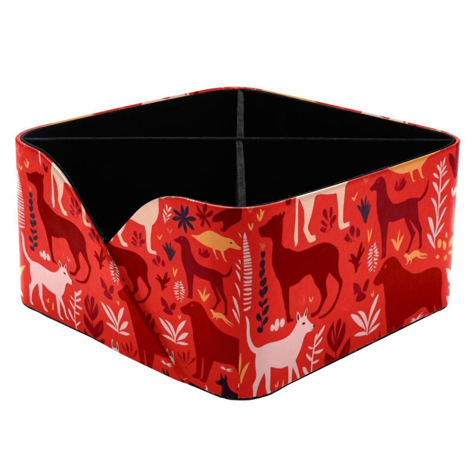 Organisateur de bureau animal rouge pour ranger la papeterie des enfants