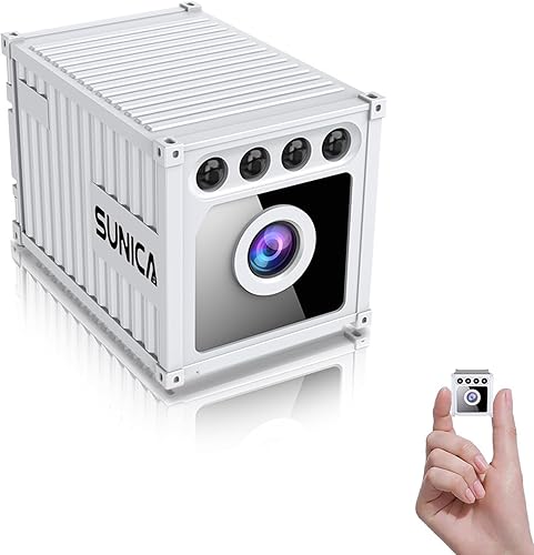 Sunica Mini Hidden Camera 1080P WiFi Spy Cam – Portable Wireless Nanny Cam with 