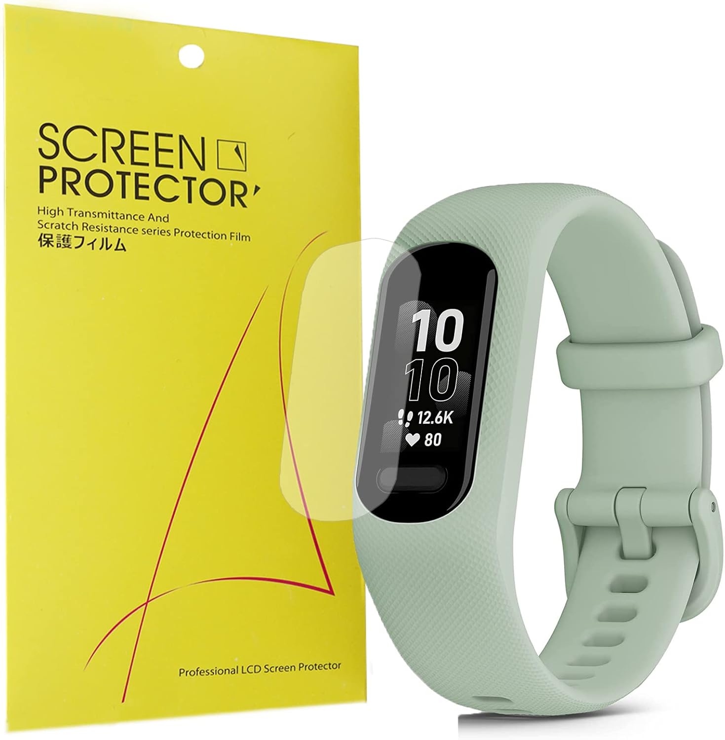 Lamshaw Compatible for Garmin vívosmart 5 Screen Protector, [6 Pack] Premium High Definition Ultra HD Film Compatible with Garmin vivosmart 5 Fitness Tracker (6 pack)
