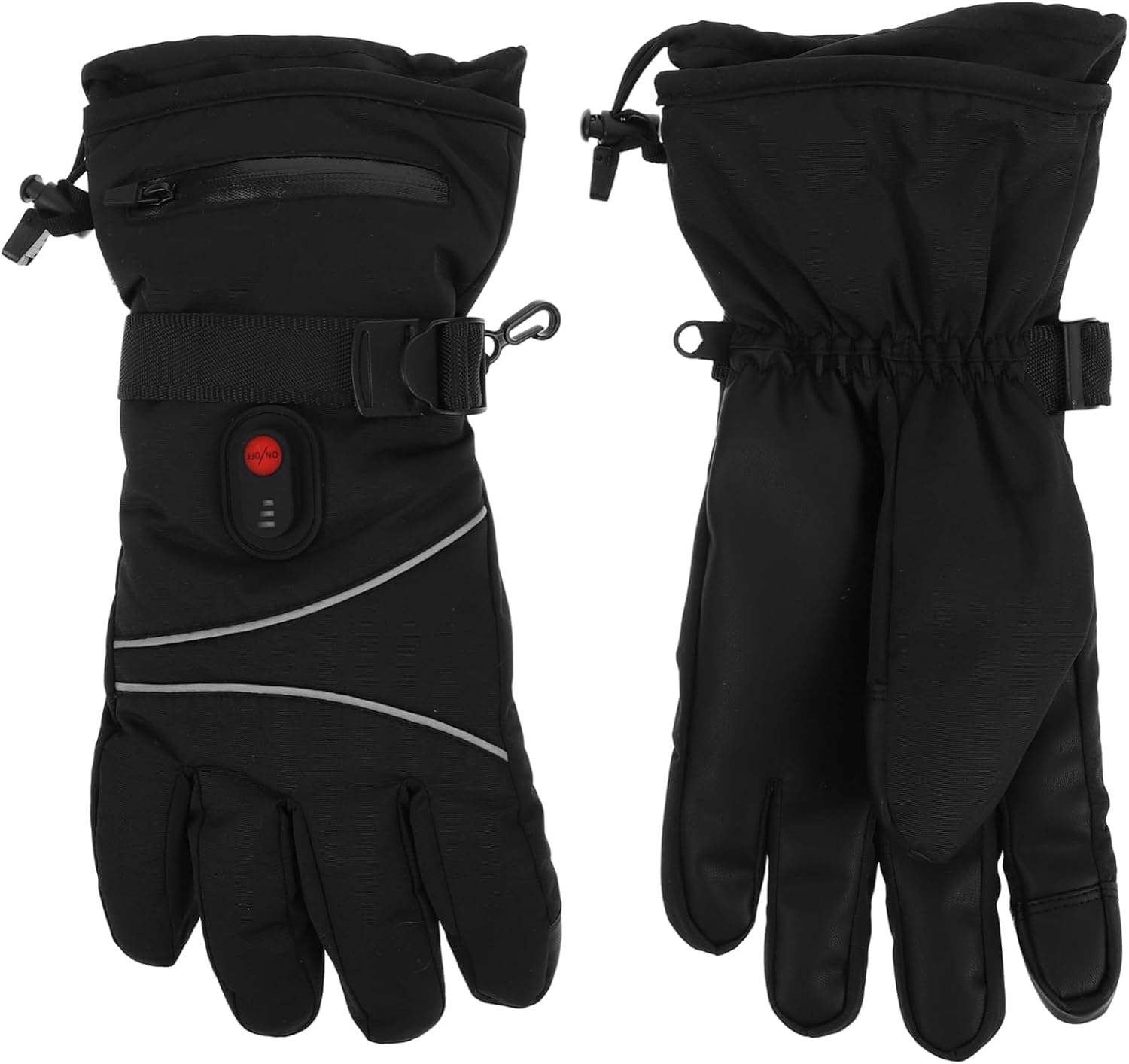 Cabilock Winter Sports Heated Gloves for Men Women Rechargeable Touch Screen Gloves Electric Hand Warmers Battery