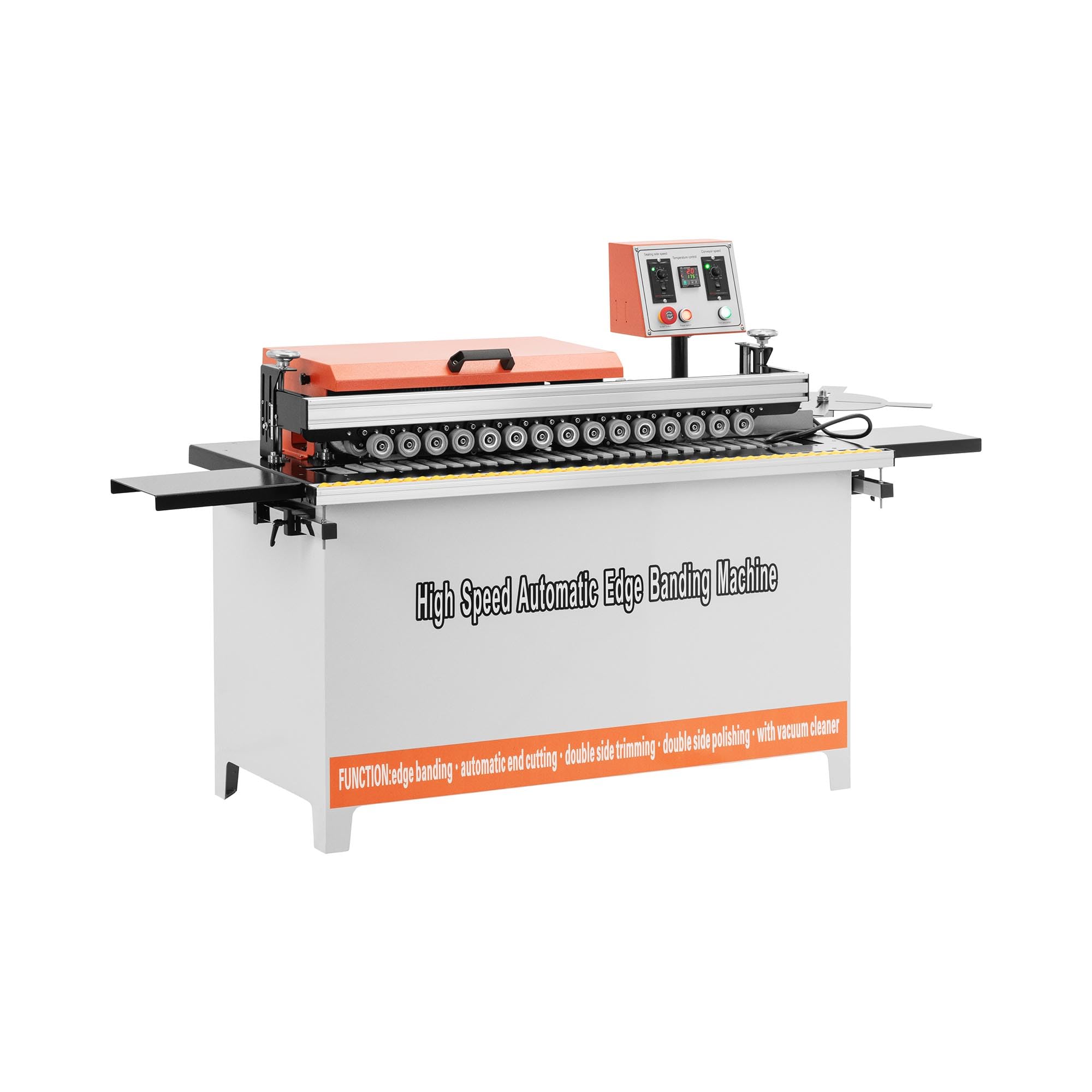 MSW MSW-EDGE AUTOMATIC Plaqueuse de chant 4 000 W Vitesse d'entrainement 0-10 m/min 120-180 °C - Encolleuse de chant Plaqueuse de chant portative