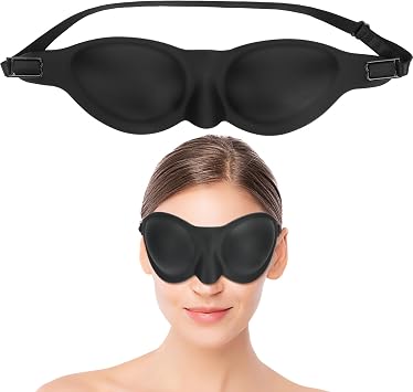 Zugzwang Moisture Chamber Glasses for Dry Eyes, Silicone Moisture Goggles for Sleeping, Soft Sleep Mask Sleep Glasses for Women Men 1