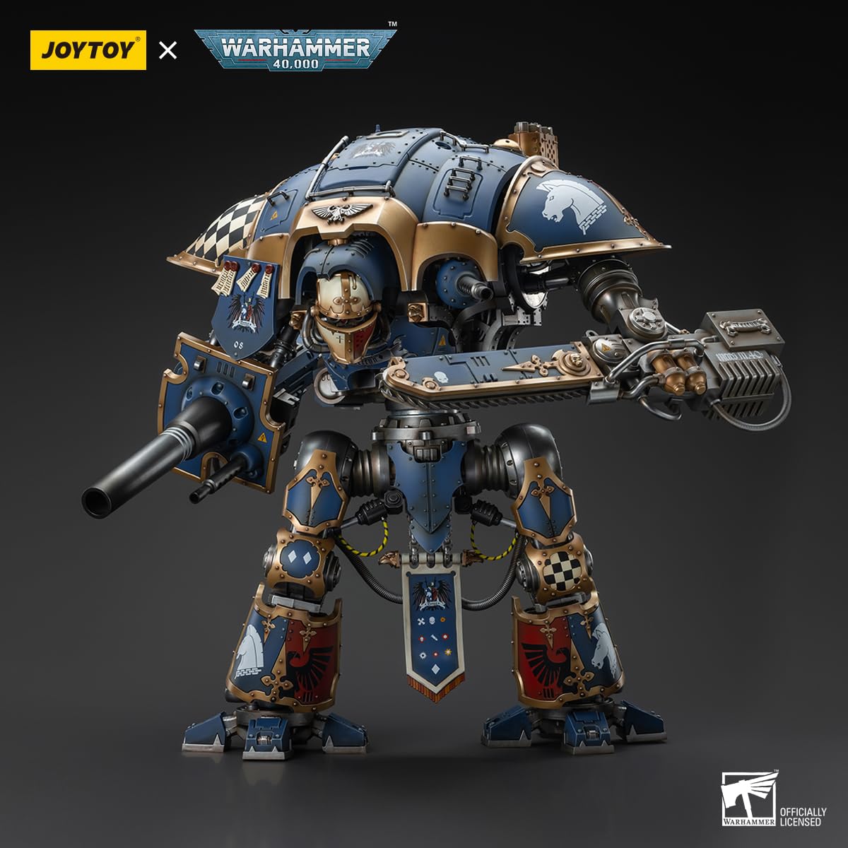 Toyverse JOYTOY 1/18 Figurka akcji Warhammer 40,000, Imperial Knights House Terryn Knight Paladin, model postaci ruchomych przegubów, 15 lat i więcej