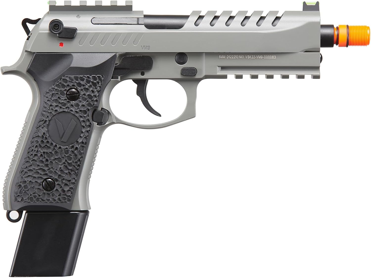 Vorsk Full Steel Airsoft Tactical VM9 Gas Blowback Pistol