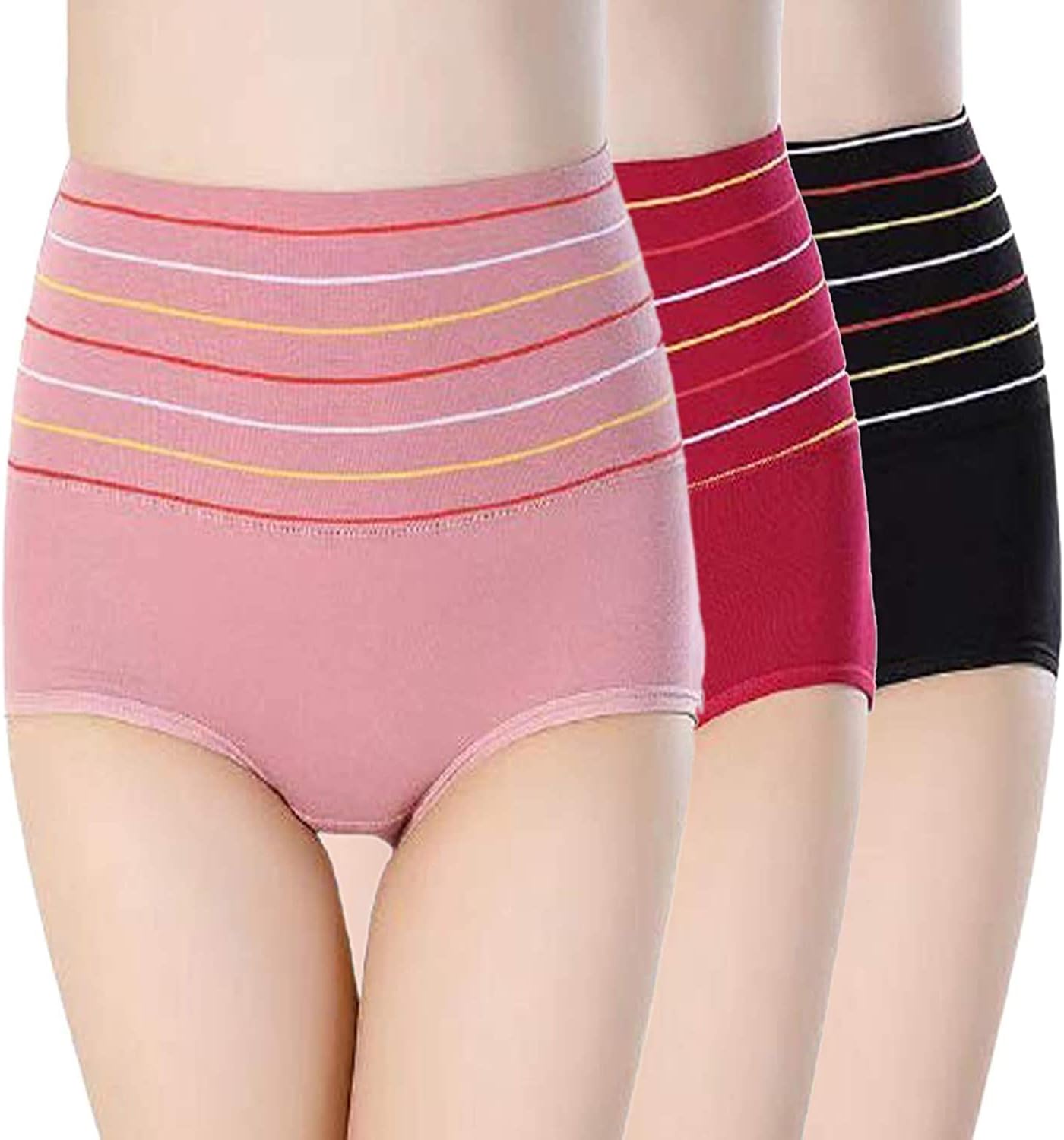 AYZINWomens high Waist Panties Combo/Tummy Control Panty/Multi Colors/Free Size 28 to 36 / Pack of 1
