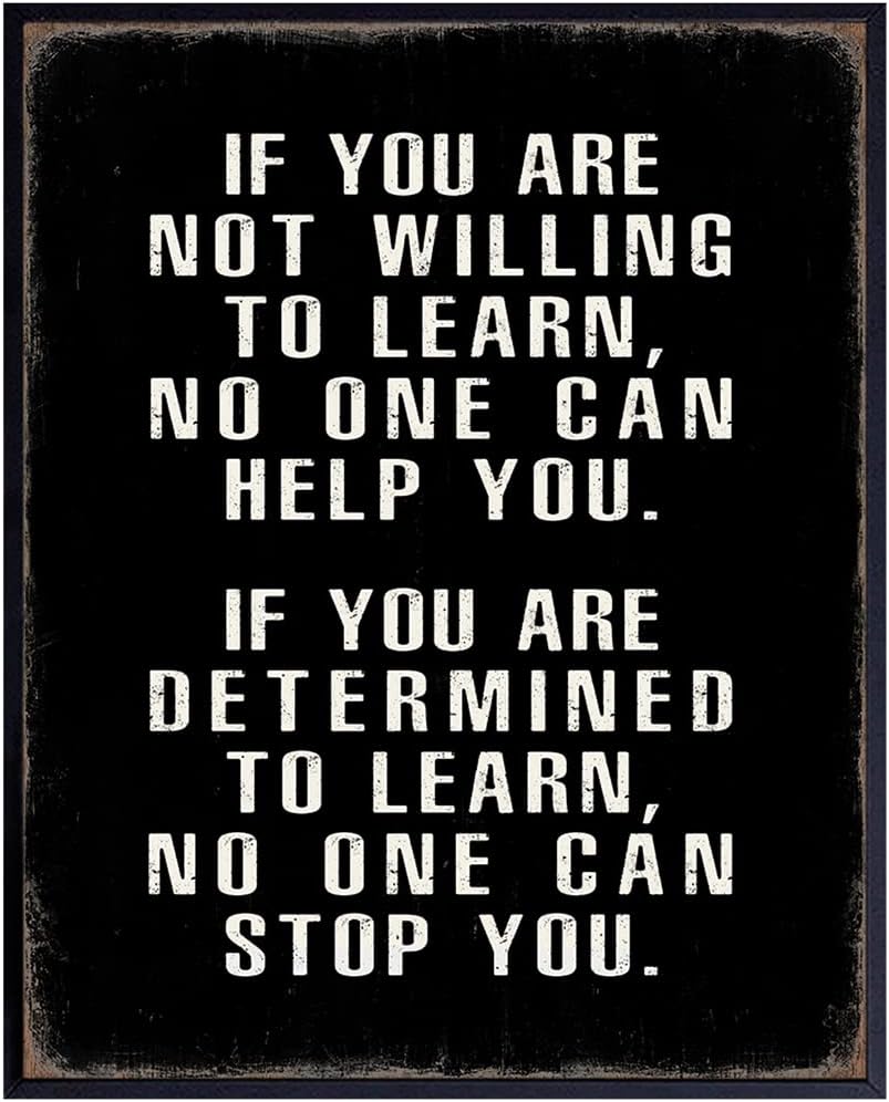 Motivational Wall Art – Office Wall Art & Decor Motivational poster – Positive Quotes Wall Decor – Encouragement Gifts – Positive Sayings for Wall Decor – Entrepreneur Wall Art – Inspirational Quotes