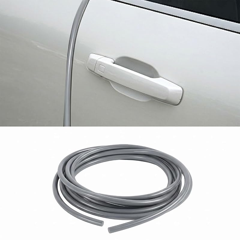 Protetor de Soleira e Borda de Porta Automotiva em PVC com Adesivo, Cor Cinza, 10 m Deaelf