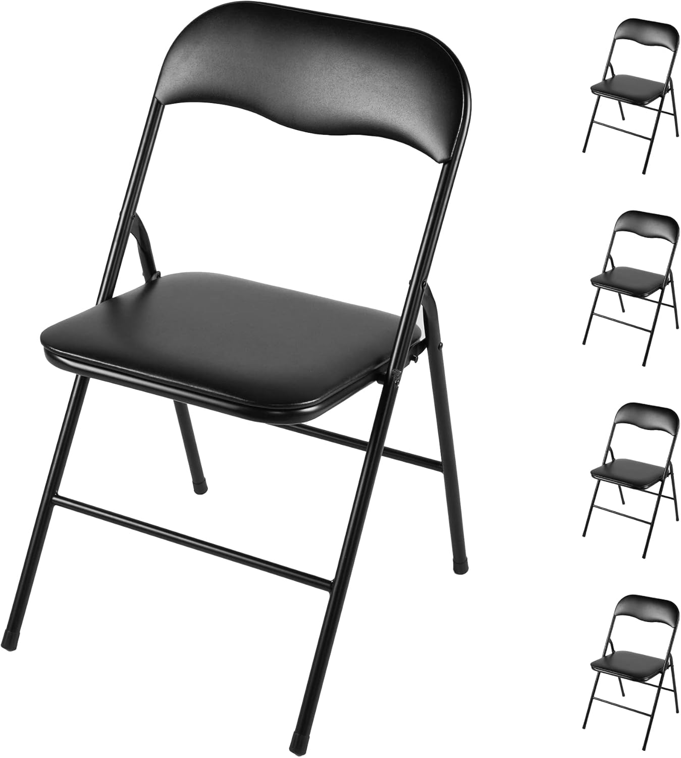 10Pack Plastic Folding Chairs Wedding Banquet Seat Premium