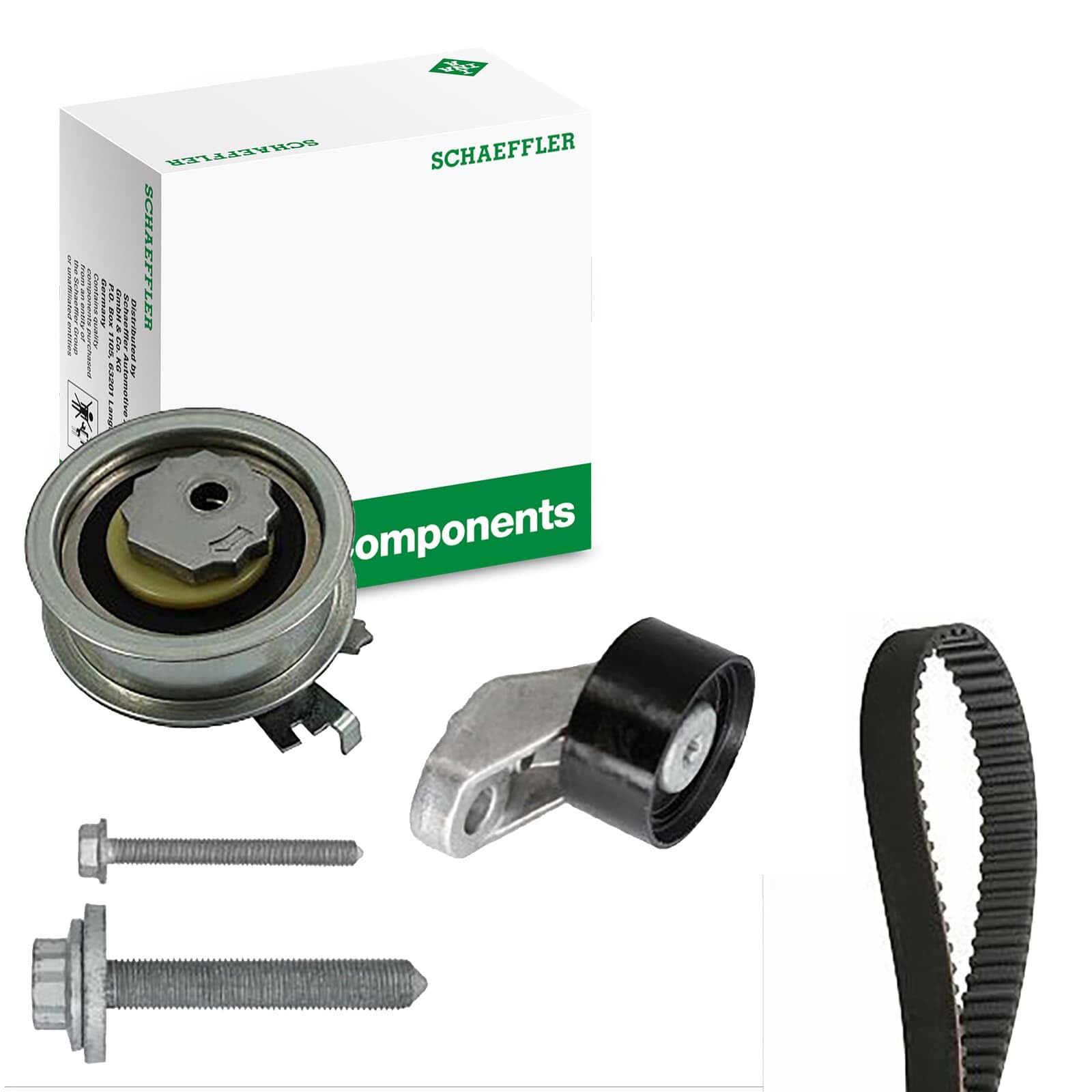 INA Kit de correa de distribución 530 0846 10 25,7mm Compatible con VW T-Roc A11, D11 Polo VI AW1, BZ1, AE1 Golf 8 Hatchback CD1, SEAT Leon IV Sportstourer KL8, SKODA Octavia IV Combi NX5