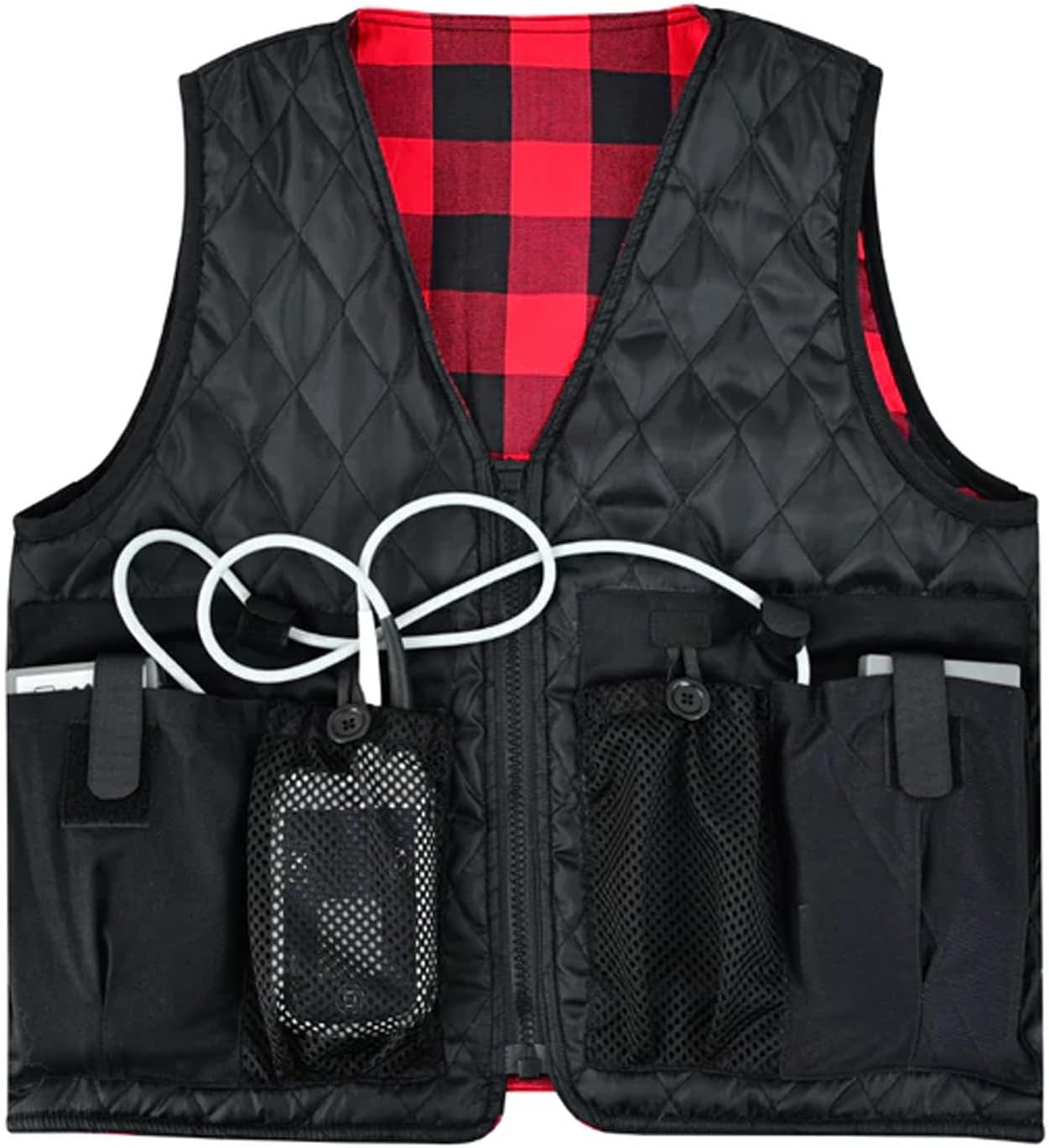 LVAD Gear Flannel Vest for LVAD Patients - Durable and Comfortable LVAD Clothing with Controller & Battery Pockets - Image 7