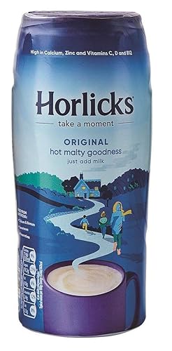Horlicks Tarro de leche malteada en polvo de 1764oz fabricado en Inglaterra para malta sabor cremoso a maltada libre de colores artificiales