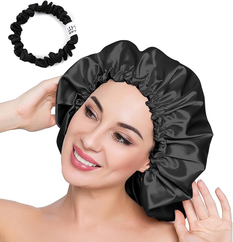Touca de cetim ELIHAIR X-Large dupla face com cordão ajustável