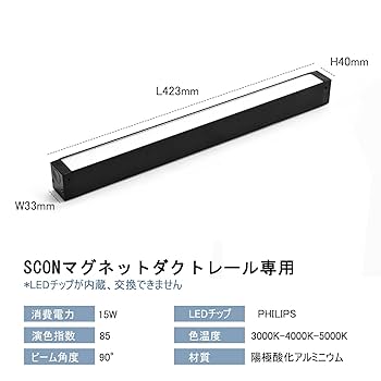 Amazon.co.jp : SCON CX34マグネットダクトレールシステム専用
