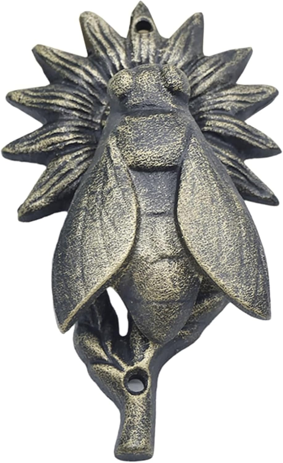 Door Knocker Cast Iron Door Knocker Vintage Bee Shaped Door Knock Front Door Door Handle for Home Garden Farmhouse Ring Knocker Decor Unique