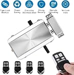 Remote Control Electronic Intelligent Door Lock, Smart Wireless Anti-Theft Home Security Keyless Deadbolt Access Control System with 4 Remote Control