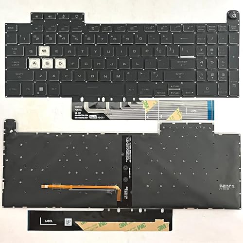 Asus TUF A15 F15 FA507R FA507 FX507 FX507R FX507Z FX507ZM �e�L�[RGB�J���t���L�[�{�[�hUS���C�A�E�g�̌����p�L�[�{�[�h�B
