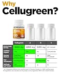 CelluGreen Organic Ashwagandha - Canadian-Made - Adaptogen for Stress, Sleep, Memory & Energy - With Black Pepper for Enhanced Absorption - 650mg Ashwagandha per Capsule - 120 Capsules