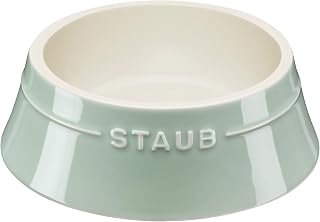 Staub ストウブ 「 ペットボウル ユーカリ 」 セラミック製 犬 猫 フードボウル 餌入れ 水飲みボウル 食洗機対応 電子レンジ対応 【日本正規販売品】 Z1034-547