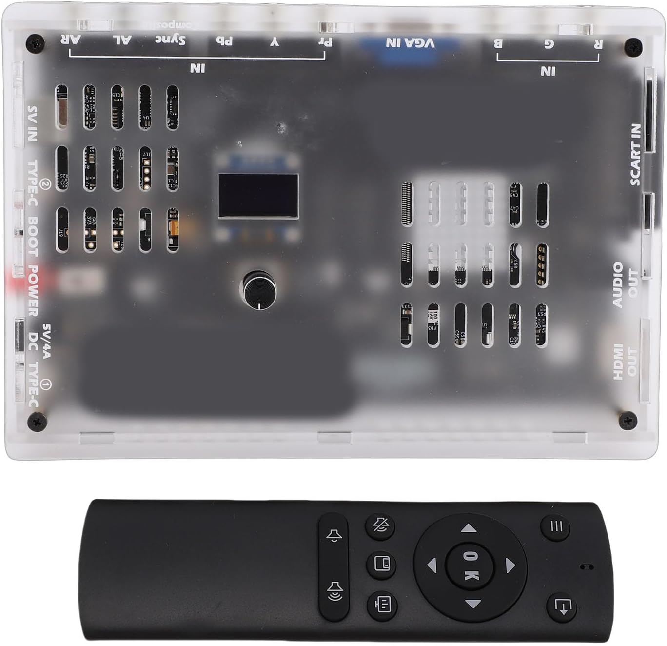 GBS Control GBSC Video Converter, RGBS SCART YPbPr to VGA HD Multimedia Interface Retro Game Signal Converter with Built in Si5351 Stable Clock Generator, for PS2