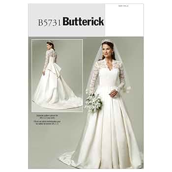 Amazon | 【Butterick】プリンセススタイルウェディングドレスの