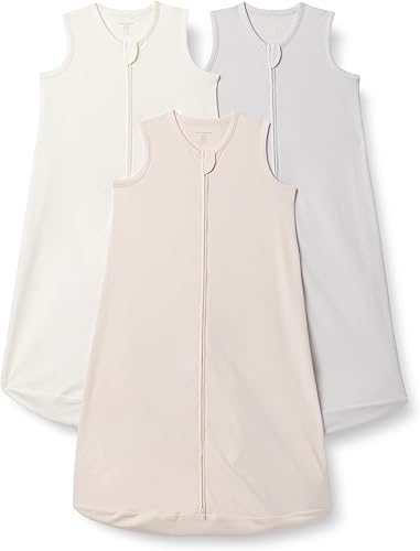 Tienda Essentials Saco de dormir unisex de algodón para bebés, manta portátil, 0.5 TOG, paquete de 3