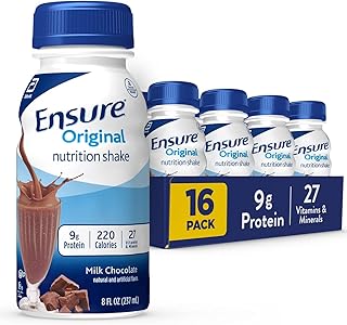 Original Milk Chocolate Nutrition Shake | Small Meal Replacement Shake | Ready To Drink | 9g Protein, 27 Vitamins and Minerals | 8 fl oz - 16 Pack