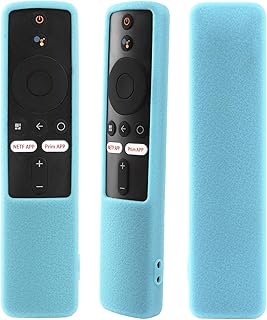 CHUNGHOP Protective Silicone Remote Case ONLY for Xiaomi TV Stick 4K XMRM-M2 Remote Control, NOT Fit for MI Box S or Mi TV Model 4X/4A Remote, Shockproof, Skin-Friendly(Glow in The Dark, Blue)