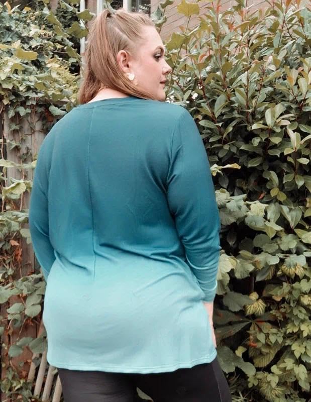 TIYOMI Plus Size Shirts Long Sleeve Tunic Tops for Women XL-5XL - Image 4